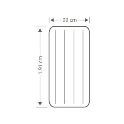 Intex Prestige Downy Jr. Twin Airbed - Lit Gonflable - 191x99x25cm - Avec Accessoires -Avontuur Uitrusting prestige downy jr twin airbed lit gonflable 191x99x25cm avec accessoires 3