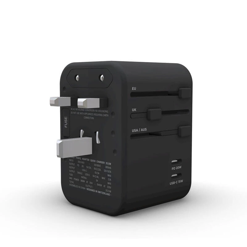 Prise Mondiale Universelle RollingSQUARE Avec 2 USB-C Et 3 USB-A 4 Prise Mondiale Universelle RollingSQUARE Avec 2 USB-C Et 3 USB-A - Afbeelding 2