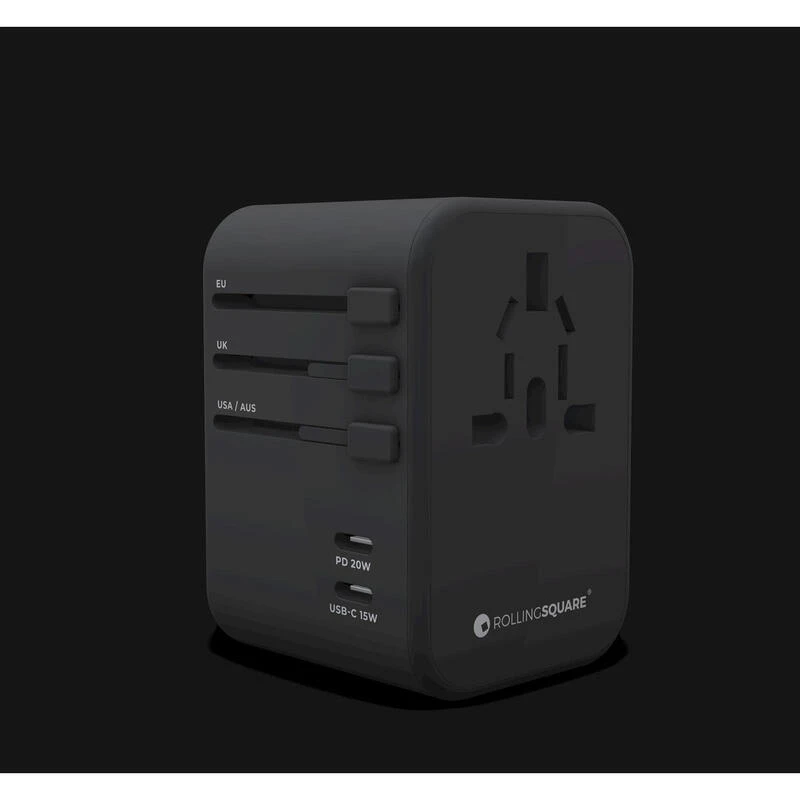 Prise Mondiale Universelle RollingSQUARE Avec 2 USB-C Et 3 USB-A 7 Prise Mondiale Universelle RollingSQUARE Avec 2 USB-C Et 3 USB-A - Afbeelding 5