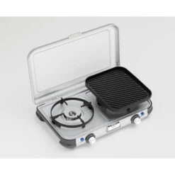 Campingaz Réchaud De Camping à Gaz 2 Feux Camp & Grill - Plancha, Grill Et Wok -Avontuur Uitrusting rechaud de camping a gaz 2 feux camp and grill plancha grill et wok 2