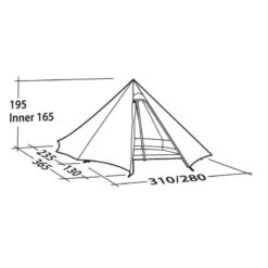 Robens Cône Vert PRS - Tipi Tent Pour Quatre Personnes 9 Robens Cône Vert PRS - Tipi Tent Pour Quatre Personnes -Avontuur Uitrusting robens cone vert prs tipi tent pour quatre personnes 2