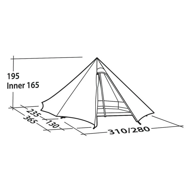 Robens Cône Vert PRS - Tipi Tent Pour Quatre Personnes 5 Robens Cône Vert PRS - Tipi Tent Pour Quatre Personnes - Afbeelding 3