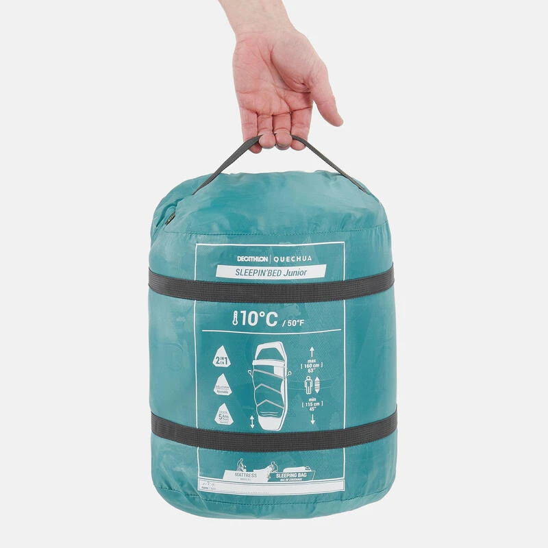 Quechua SAC DE COUCHAGE ENFANT 2 EN 1 - SLEEPIN BED JUNIOR 10°C BLEU 4 Quechua SAC DE COUCHAGE ENFANT 2 EN 1 - SLEEPIN BED JUNIOR 10°C BLEU - Afbeelding 2