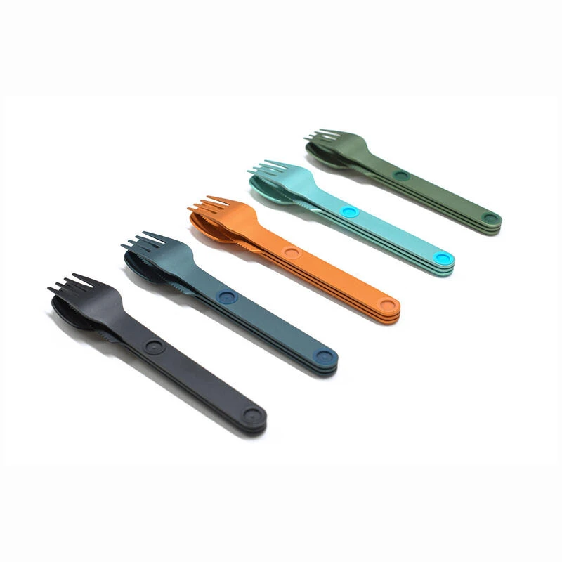 SET COMPLET DE 5 JEUX DE 3 COUVERTS MAGNÉTIQUES CAMPING EN ALUMINUM DUR - ÉTUI 4 SET COMPLET DE 5 JEUX DE 3 COUVERTS MAGNÉTIQUES CAMPING EN ALUMINUM DUR - ÉTUI - Afbeelding 2