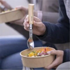 Set Complet Opinel Picnic+ - Opinel N°8 + Embouts Cuillère Et Fourchette -Avontuur Uitrusting set complet opinel picnic opinel n8 embouts cuillere et fourchette 3