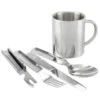 Set De Couverts De Camping & Tasse Thermique Inox | 1 Personne -Avontuur Uitrusting set de couverts de camping and tasse thermique inox 1 personne