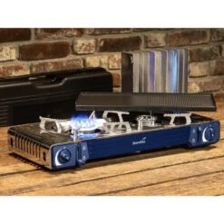 Set Réchaud à Gaz 2 Feux - Skandika Brann - Camping - Allumage Piezo - Mallette -Avontuur Uitrusting set rechaud a gaz 2 feux skandika brann camping allumage piezo mallette 5