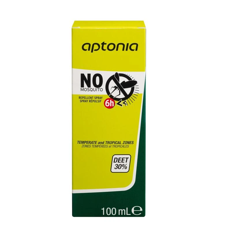 Spray Anti Insectes DEET 30% - Aptonia - 100 Ml 4 Spray Anti Insectes DEET 30% - Aptonia - 100 Ml - Afbeelding 2