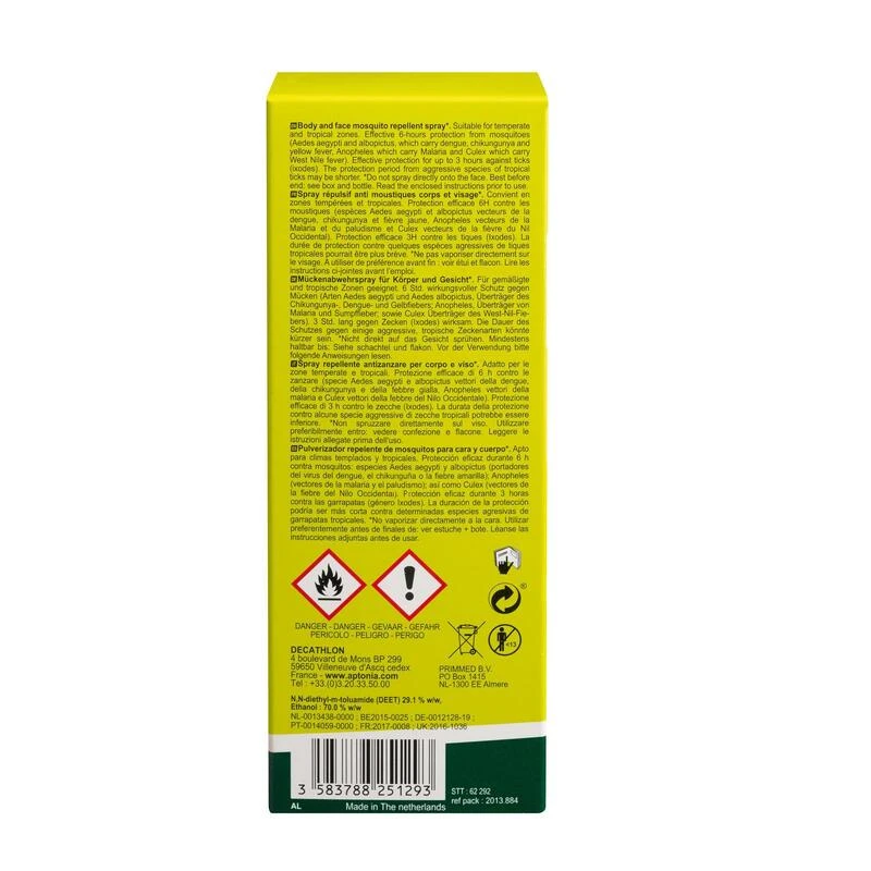 Spray Anti Insectes DEET 30% - Aptonia - 100 Ml 5 Spray Anti Insectes DEET 30% - Aptonia - 100 Ml - Afbeelding 3