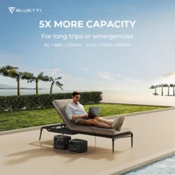 Station Électrique Portable BLUETTI AC60+B80+PV120 Pour Camping -Avontuur Uitrusting station electrique portable bluetti ac60b80pv120 pour camping 2