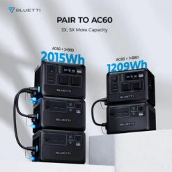 Station Électrique Portable BLUETTI AC60+B80+PV200,IP65 Générateur Solaire -Avontuur Uitrusting station electrique portable bluetti ac60b80pv200ip65 generateur solaire 5