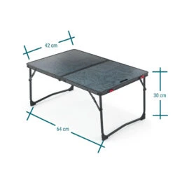 Quechua TABLE BASSE PLIANTE DE CAMPING - MH100 - GRISE -Avontuur Uitrusting table basse pliante de camping mh100 grise 1