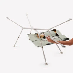 Quechua TABLE DE CAMPING COMPACTE 4/6 PERSONNES - PLATEAU BOIS - POCHE DE RANGEMENT -Avontuur Uitrusting table de camping compacte 46 personnes plateau bois poche de rangement 5