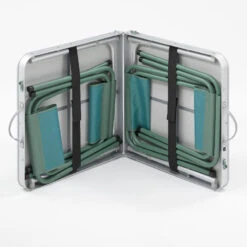 Quechua TABLE DE CAMPING PLIANTE - 4 TABOURETS - 4 À 6 PERSONNES -Avontuur Uitrusting table de camping pliante 4 tabourets 4 a 6 personnes 3
