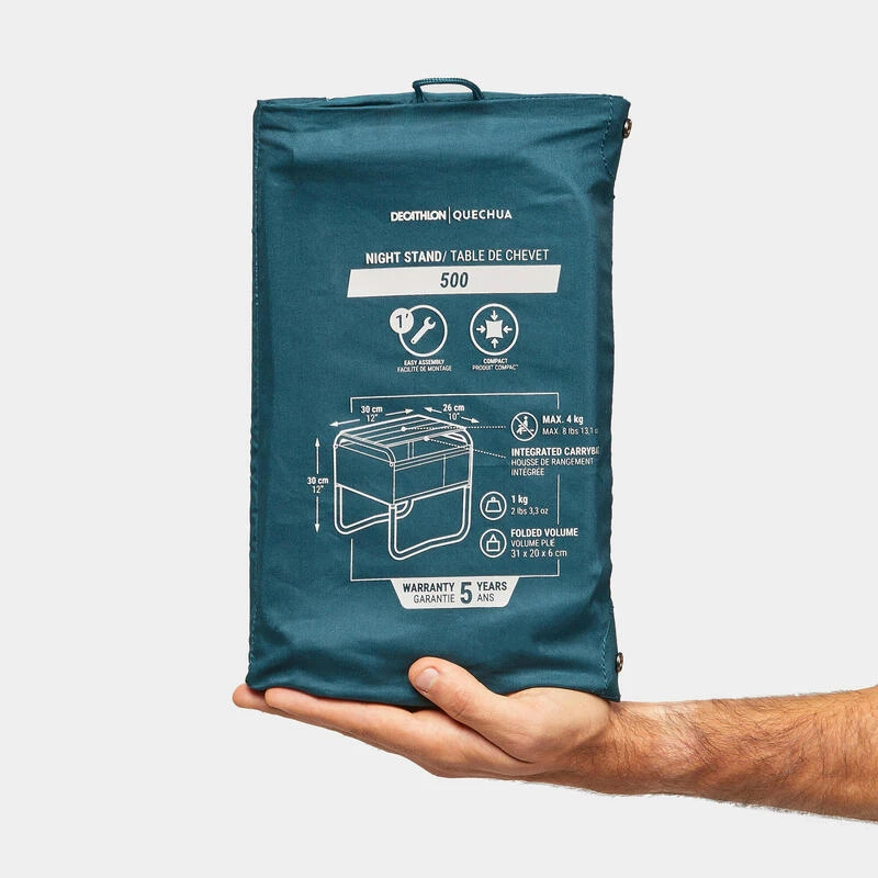 Quechua Table De Chevet Pour Le Camping - Compact 5 Quechua Table De Chevet Pour Le Camping - Compact - Afbeelding 3
