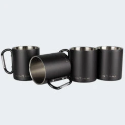 Tasse Thermique De Camping 300 Ml | Mousqueton | Acier Inoxydable | 4 Gobelets -Avontuur Uitrusting tasse thermique de camping 300 ml mousqueton acier inoxydable 4 gobelets 2