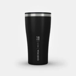 Quechua Tasse / Verre MH500 Isotherme (double Paroi Inox) Camp Du Randonneur 0,5L Noir -Avontuur Uitrusting tasse verre mh500 isotherme double paroi inox camp du randonneur 05l noir 9