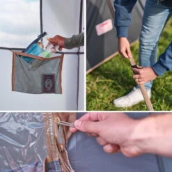 Tente Coleman 8 Personnes Octagon Gris -Avontuur Uitrusting tente coleman 8 personnes octagon gris 5