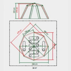 Tente Coleman 8 Personnes Octagon Gris -Avontuur Uitrusting tente coleman 8 personnes octagon gris 6