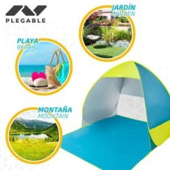 Tente De Plage Pop Up Bleue Et Verte Aktive Beach 10 Tente De Plage Pop Up Bleue Et Verte Aktive Beach -Avontuur Uitrusting tente de plage pop up bleue et verte aktive beach 3