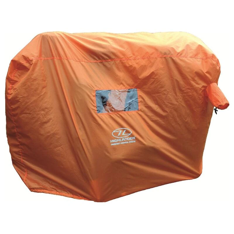 HIGHLANDER Tente D'urgence Abri De Survie 4-5 Personnes - Orange 3 HIGHLANDER Tente D'urgence Abri De Survie 4-5 Personnes - Orange