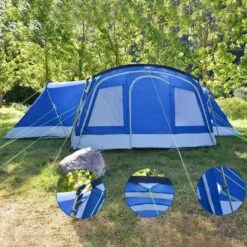 Tente Familiale Dôme Nimbus 12 - Camping - 12 Personnes - 3 Cabines -Avontuur Uitrusting tente familiale dome nimbus 12 camping 12 personnes 3 cabines 5