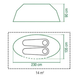 Coleman Tente Galiano Bleue - 2 Personnes -Avontuur Uitrusting tente galiano bleue 2 personnes 5