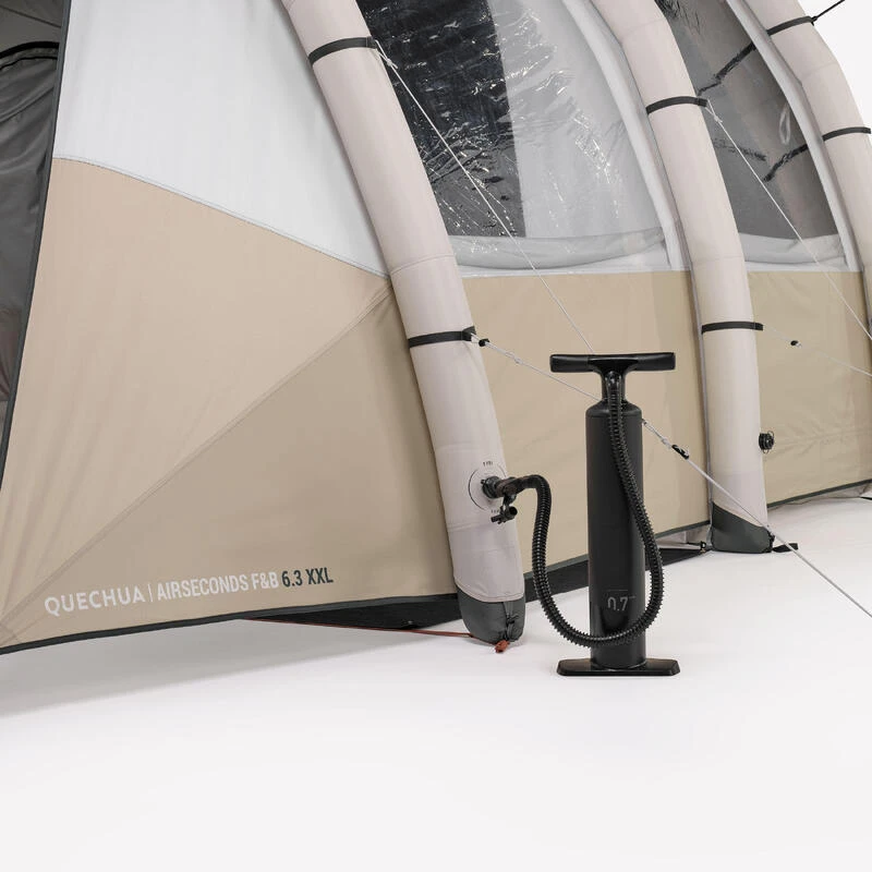 Quechua Tente Gonflable De Camping - Air Seconds 6.3 XXL F&B - 6 Personnes - 3 Chambres 7 Quechua Tente Gonflable De Camping - Air Seconds 6.3 XXL F&B - 6 Personnes - 3 Chambres - Afbeelding 5