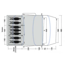 Tente Gonflable Outwell Jacksondale 7PA -Avontuur Uitrusting tente gonflable outwell jacksondale 7pa 2