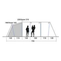 Tente Gonflable Outwell Knightdale 8PA -Avontuur Uitrusting tente gonflable outwell knightdale 8pa 3