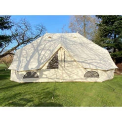 Tente Tipi En Coton - Freya - 12 Personnes - 6 X 4 M – 3m Hauteur - Moustiquaire -Avontuur Uitrusting tente tipi en coton freya 12 personnes 6 x 4 m 3m hauteur moustiquaire 2